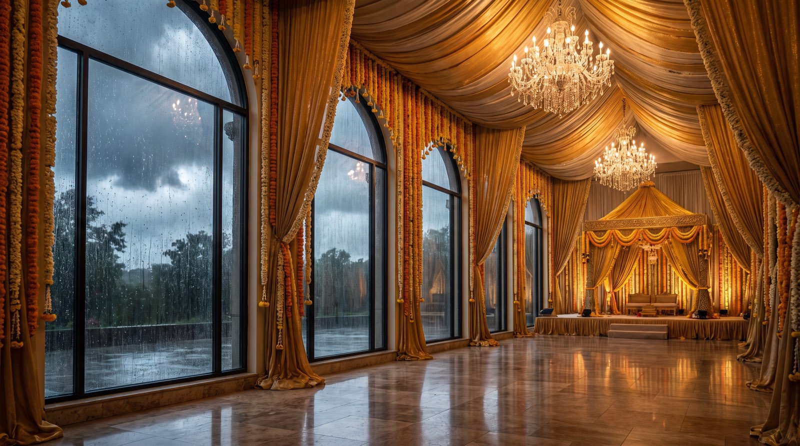 Monsoon Weddings in Bengaluru: Why Indoor Wins (and How to Use the Rain)