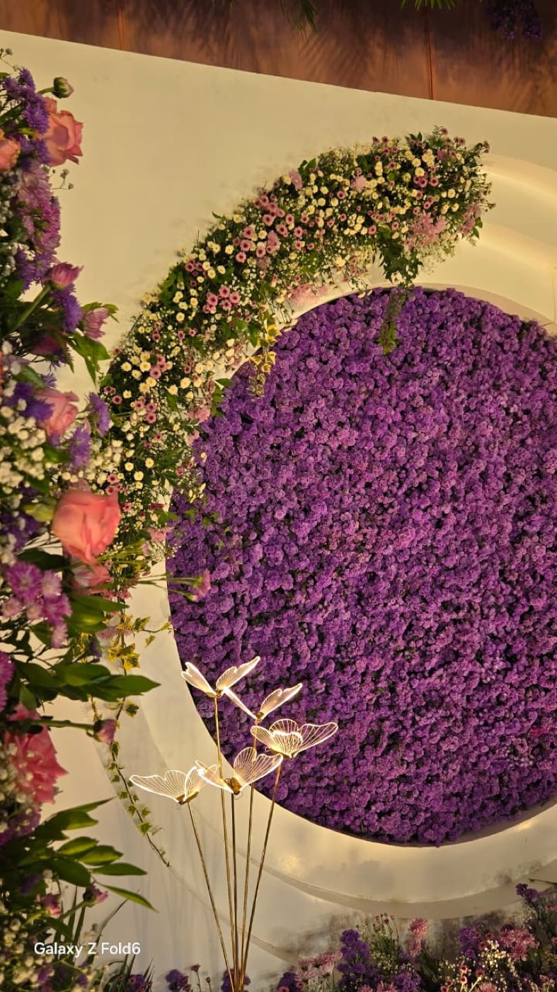Fresh floral arrangements