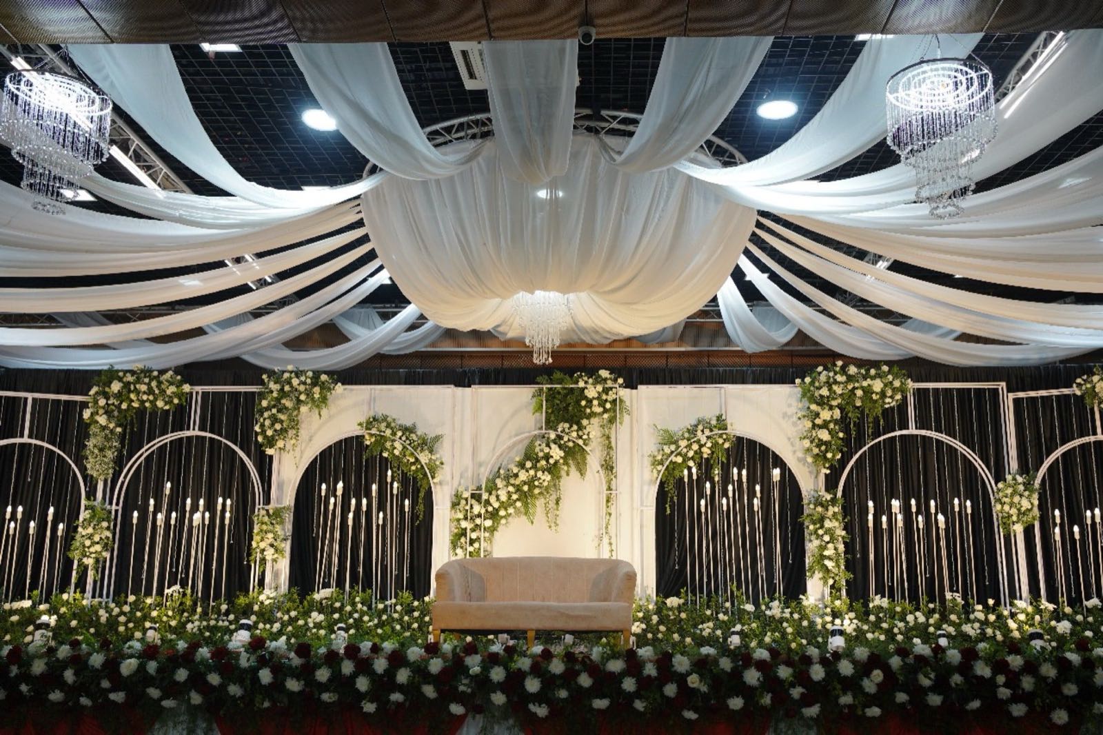 Ceiling drapes